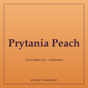 Prytania Peach — Peach Black Tea · Caffeinated, loose-leaf tea by Steep Current