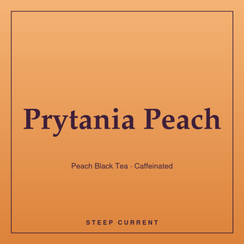 Prytania Peach — Peach Black Tea · Caffeinated, loose-leaf tea by Steep Current